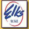 elks script logo